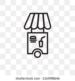 Food vector icon isolated on transparent background, Food logo concept