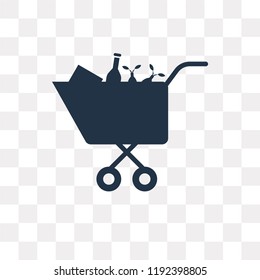 Food vector icon isolated on transparent background, Food transparency concept can be used web and mobile