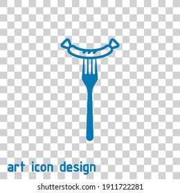 food vector icon on an abstract background