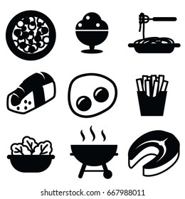 food vector icon set