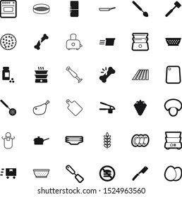 food vector icon set such as: brown, berry, leaf, carton, vegetarian, press, blood, tablet, hay, blue, accessory, crumbs, lines, blender, poultry, autumn, spike, image, biscuit, skillet, fried, shiny