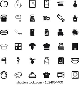 food vector icon set such as: multicooker, apron, sieve, blender, lid, burner, medication, editable, multi, dome, bake, culinary, blade, image, round, microwave, stainless, beef, job, root, web, bbq