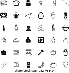 food vector icon set such as: leg, morning, measure, stopwatch, baker, culinary, shape, ounce, strong, catering, tomato, german, seed, instrument, tray, fashion, clinic, medicine, dog, device, pastry