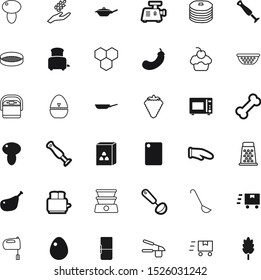 food vector icon set such as: toast, sifter, furniture, multicooker, crop, power, fruit, protein, industry, italian, accessory, editable, stack, red, human, spica, celebration, harvest, multi