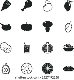 food vector icon set such as: eco, pumpkin, straw, garnet, cookies, grill, grey, cracker, vitamins, perfect, loquat, lunch, lime, medlar, vegan, cap, cartoon, pomegranate, hot, image, cake, pulpy
