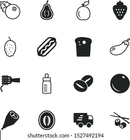 food vector icon set such as: spaghetti, meat, tool, aubergine, bean, leg, service, roasted, nipple, feijoa, hand, east, whole, caffeine, spoon, religion, beans, fulfillment, sausage, green, home