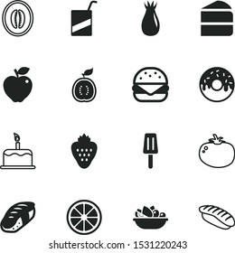 food vector icon set such as: drink, wasabi, wild, bread, sugar, strawberry, MacDonalds, acidic, berries, burning, stick, glaze, bun, day, colourful, dog, tea, plate, liquid, single, cheeseburger