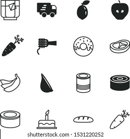 food vector icon set such as: banana, meatballs, coffee, kitchen, chicken, half, spaghetti, bulb, cafe, sugar, home, condiment, celebration, refreshment, fast, baker, logistics, charity, chopsticks