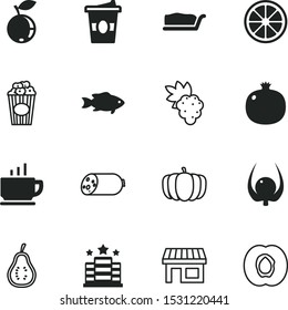 food vector icon set such as: stand, wild, fat, banner, rest, violet, image, cardboard, dinner, exotic, mocha, wildlife, sausage, cinema, frankfurter, autumn, sour, thanksgiving, part, movie, snacks