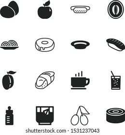 food vector icon set such as: plastic, bakery, vintage, care, raw, one, realistic, slice, tableware, menu, bottle, grill, dog, shape, melon, musical, onion, egg, bun, afternoon, cake, cocktail