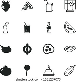 food vector icon set such as: bbq, turkey, broiler, poster, salad, environment, package, pack, soft, taste, egg, sour, stump, japanese, fried, candy, single, strawberry, farm, plastic, solid