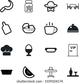 food vector icon set such as: menu, wine, code, protect, laundry, man, washbowl, sausage, cloche, happy, theater, paper, guard, cover, farm, american, alcohol, tub, egg, steam, suit, decoration, pill