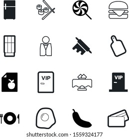 food vector icon set such as: waiter, business, burger, ripe, fast, protein, liquid, roll, chair, diet, chopping, purchase, airport, bun, man, cool, meat, wood, interior, style, plan, tray, juice