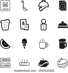food vector icon set such as: cost, equipment, spoon, brochure, classic, handle, red, cooking, purchase, cloche, closeup, fill, retro, shop, close, office, wheat, green, beer, platter, slice, icons