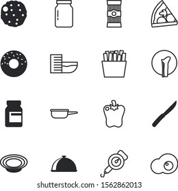 food vector icon set such as: freshness, fry, label, path, preserve, vitamins, unhealthy, cookery, orange, ticket, cream, italy, plant, roast, storage, cutting, electronic, meatball, grill