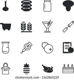 food vector icon set such as: onion, steel, pitcher, law, cart, leg, refreshment, sale, weighing, outfit, beautiful, cuisine, rustic, table, basket, bird, homemade, earthenware, pineapple, tools