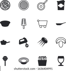 food vector icon set such as: trolley, chocolate, aquatic, funny, pepperoni, mexican, wildlife, diet, vegetable, salami, sauce, commerce, mushroom, transparent, minimalist, broth, separation