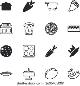 food vector icon set such as: household, room, pasta, herb, eating, jar, curry, art, drawing, pizza, harvest, soup, meatball, detox, garage, broccoli, trolley, jars, house, shank, root, meatballs