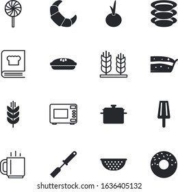 food vector icon set such as: quality, isometric, traditional, plates, spatula, saucepan, product, oven, knife, lollipop, whole, chili, beet, espresso, bell, seamless, icing, farming, refreshing