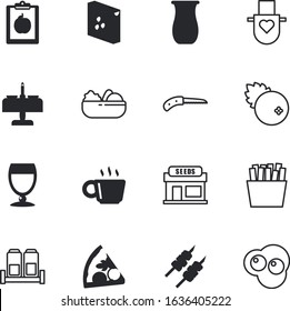 food vector icon set such as: jars, salami, cute, yellow, salty, juice, barbecue, alcohol, construction, decoration, fries, apparel, business, garage, curry, cranberry, eco, snack, building, treasure