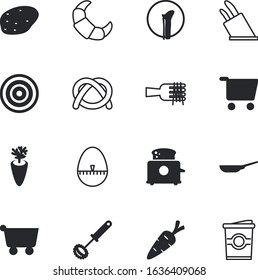 food vector icon set such as: animals, watch, chili, appliance, finishing, glass, noodle, beet, bell, yellow, cappuccino, minute, timer, metallic, refreshment, countdown, pepper, stopwatch