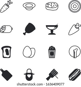 food vector icon set such as: cutlet, cloth, oven, outfit, boiled, skeleton, domestic, martini, chili, roughly, vacancy, baker, toast, cutting, empty, hard, year, top, housewife, animals, closeup