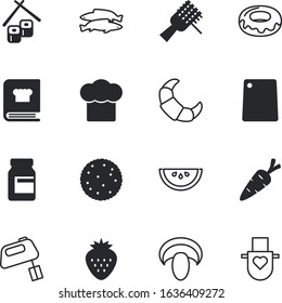 food vector icon set such as: mixer, cooked, drink, graphic, cookbook, closeup, oriental, slice, work, chocolate, drug, pattern, medical, editable, icons, pocket, fork, forest, fitness, detox, board