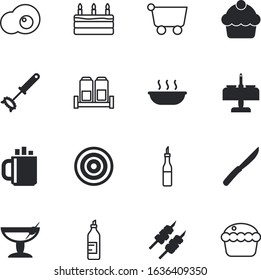 food vector icon set such as: mocha, sauces, light, cookie, fried, american, lamb, grain, onion, seasoning, presentation, condiment, wire, fruit, year, cappuccino, retail, grocery, new, kitchenware