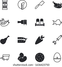 food vector icon set such as: chicken, seed, chocolate, eggplant, pencil, bird, powder, beans, loaf, numeral, quick, pumpkin, speed, vehicle, stainless, legume, stopwatch, mixer, glass, curry