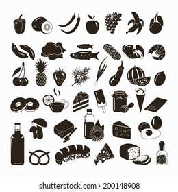 Food vector icons