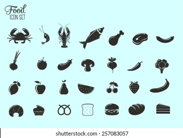 Food vector icons