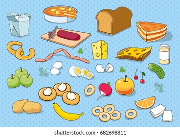 Food vector illustration