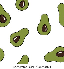 Food vector illustration. Vegetables. For print, design, back surface, textile, packaging, web. Colored hand drawn vector illustration. Seamless color patterns.