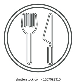 Food vector line icon