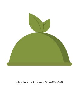 food vector logo. leaf logo. vegetarian logo.