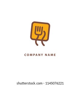 Food vector logotype.