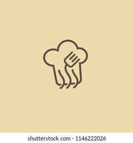 Food vector logotype.