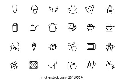 Food Vector Outline Icons 9