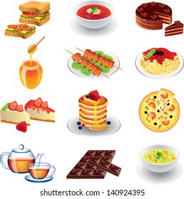 food vector set