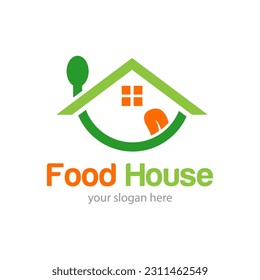 Food Vegan Logo Design Illustration