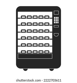 Food vending vector icon.Black vector icon isolated on white background food vending.