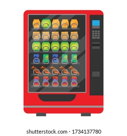 Food vending vector icon.Cartoon vector icon isolated on white background food vending.