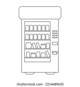 Icono del vector de venta de alimentos.Icono del vector de contorno aislado en la venta de alimentos de fondo blanco.