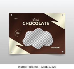 food vinyl banner design template