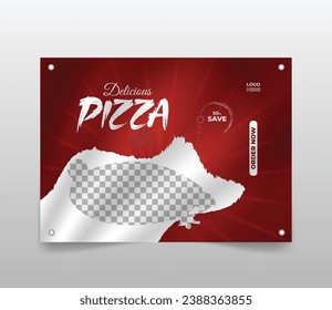 food vinyl banner design template