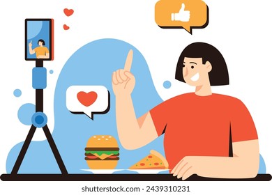 food vloggers who create food review content