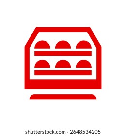 Caixa quente do aquecedor de alimentos. Padaria e símbolo Breadsmith, sinal de cozinha Maestro, ilustração de estoque de conhecedor de alimentos