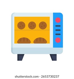 Food Warmer Icon Flat Vector Illustration
