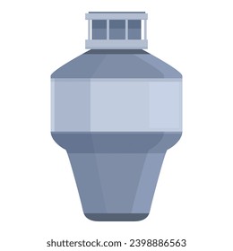 Food waste disposer kitchen icon cartoon vector. Cleaning trash. Medical paper separation