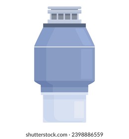 Food waste disposer wash icon cartoon vector. Eco bag. Pipe basin compost